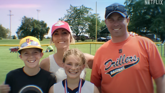 still of a family photo from the Netflix documentary Unknown Number: The High School Catfish